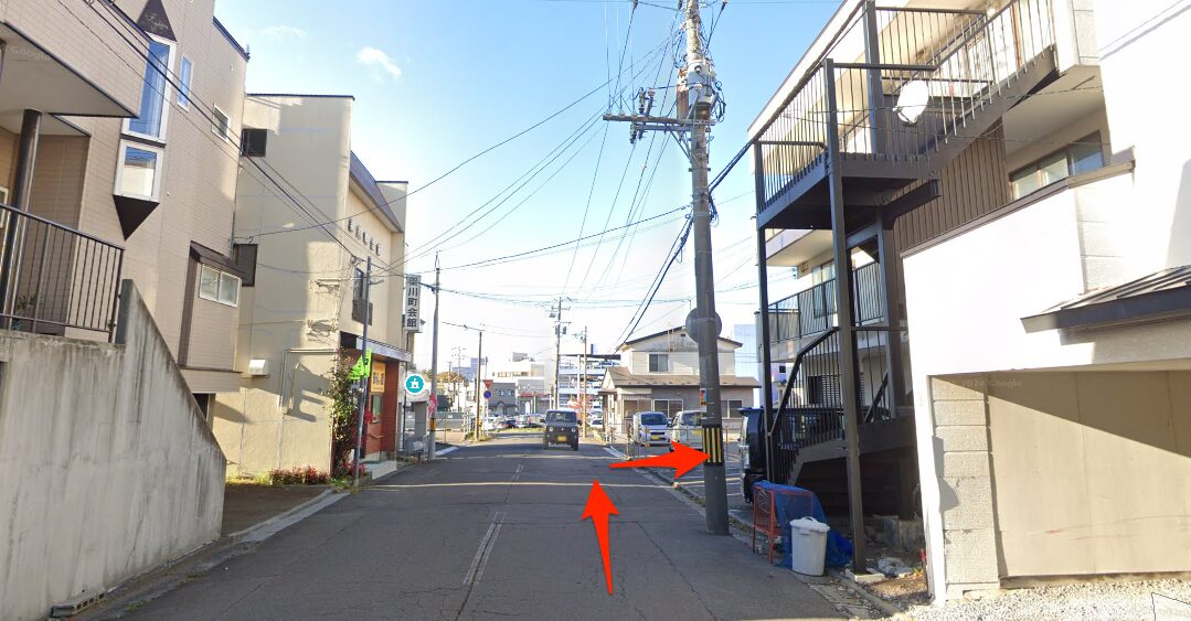 BEYOND(ビヨンド)函館店に五稜郭公園前駅から徒歩で行くときの流れ